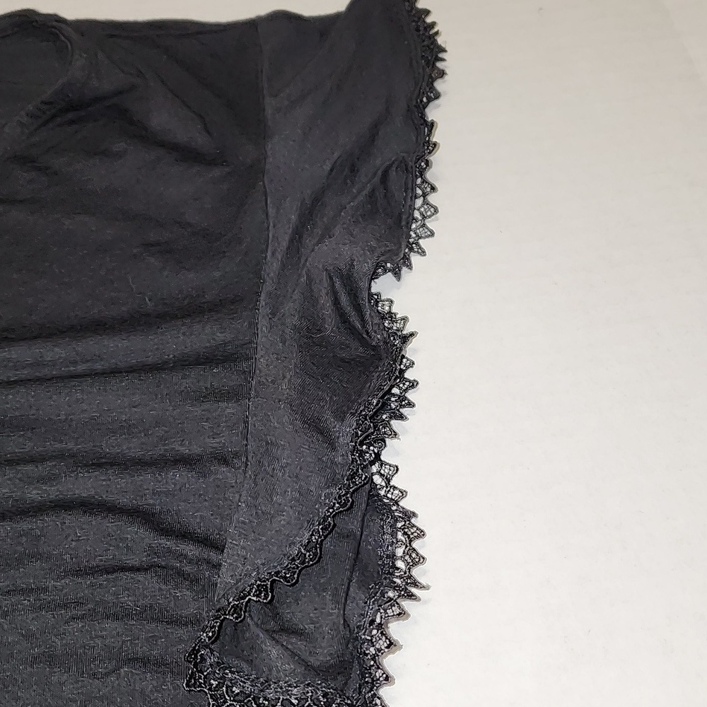 Mossimo Supply Co. Black Peasant Style Top Sz XL - Picture 3 of 7